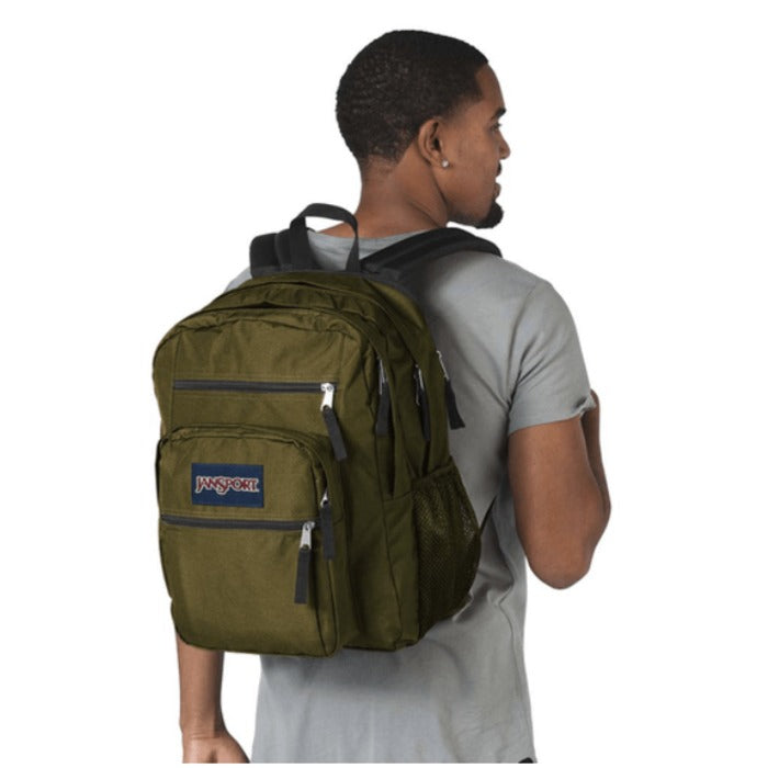 Mochila JanSport Big Student Army Green Poliéster 600 Hilos