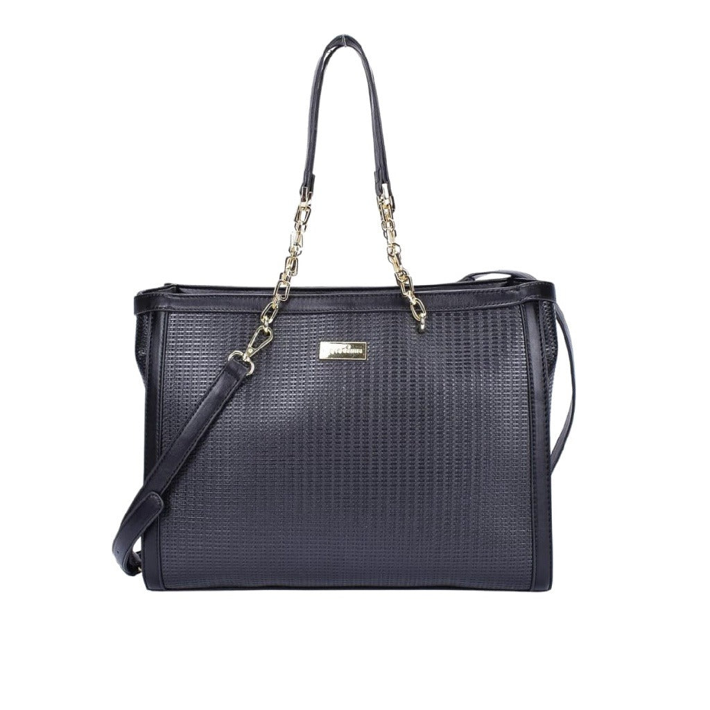 Bolsa Macadamia Tote Bag Texturizada Preta