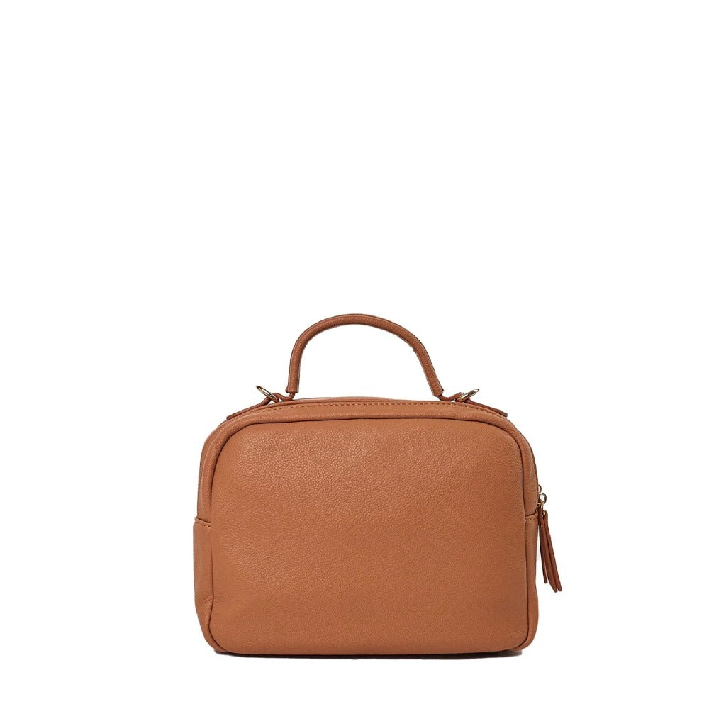 Bolsa tira colo Macadamia Caramelo