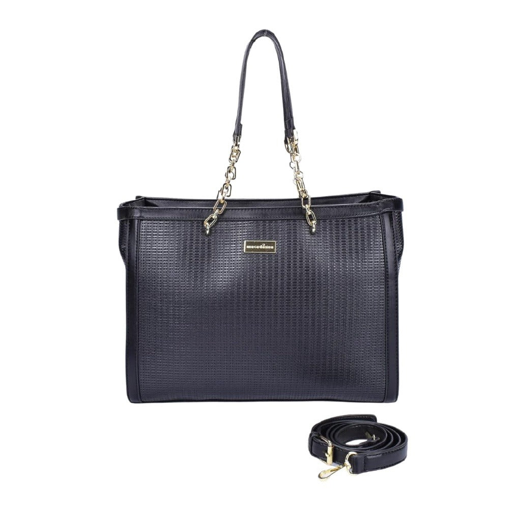 Bolsa Macadamia Tote Bag Texturizada Preta