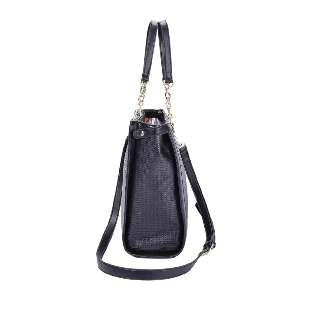 Bolsa Macadamia Tote Bag Texturizada Preta
