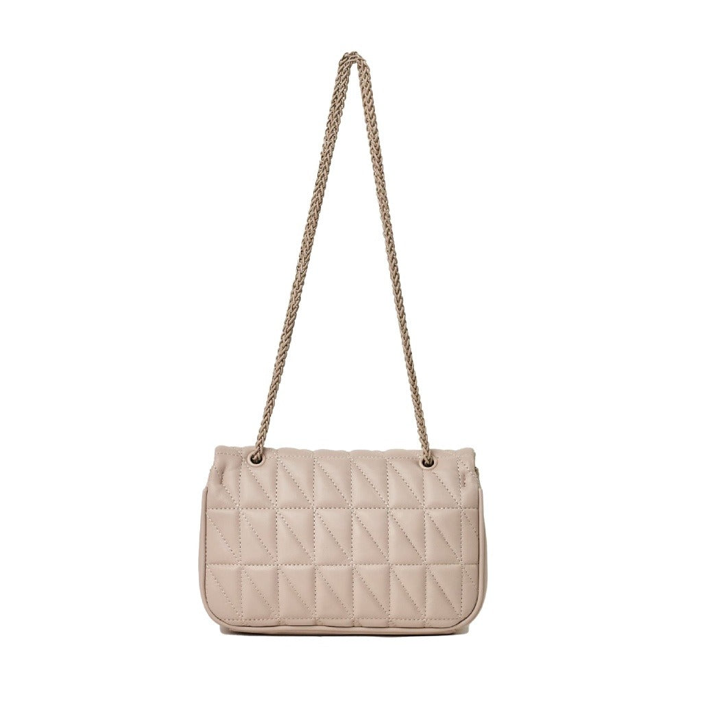 Bolsa Mini Bag Macadâmia Puffy em matelasse OFF WHITE