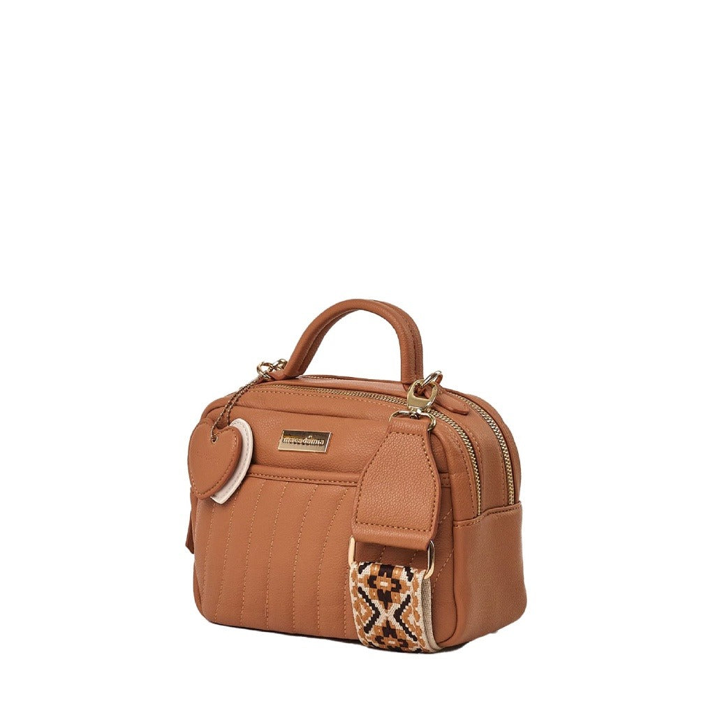 Bolsa tira colo Macadamia Caramelo