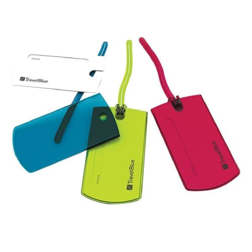 Etiqueta Travel Blue para Identificación de Equipaje