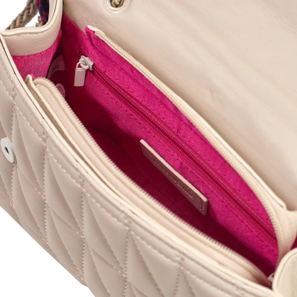 Bolsa Mini Bag Macadâmia Puffy em matelasse OFF WHITE