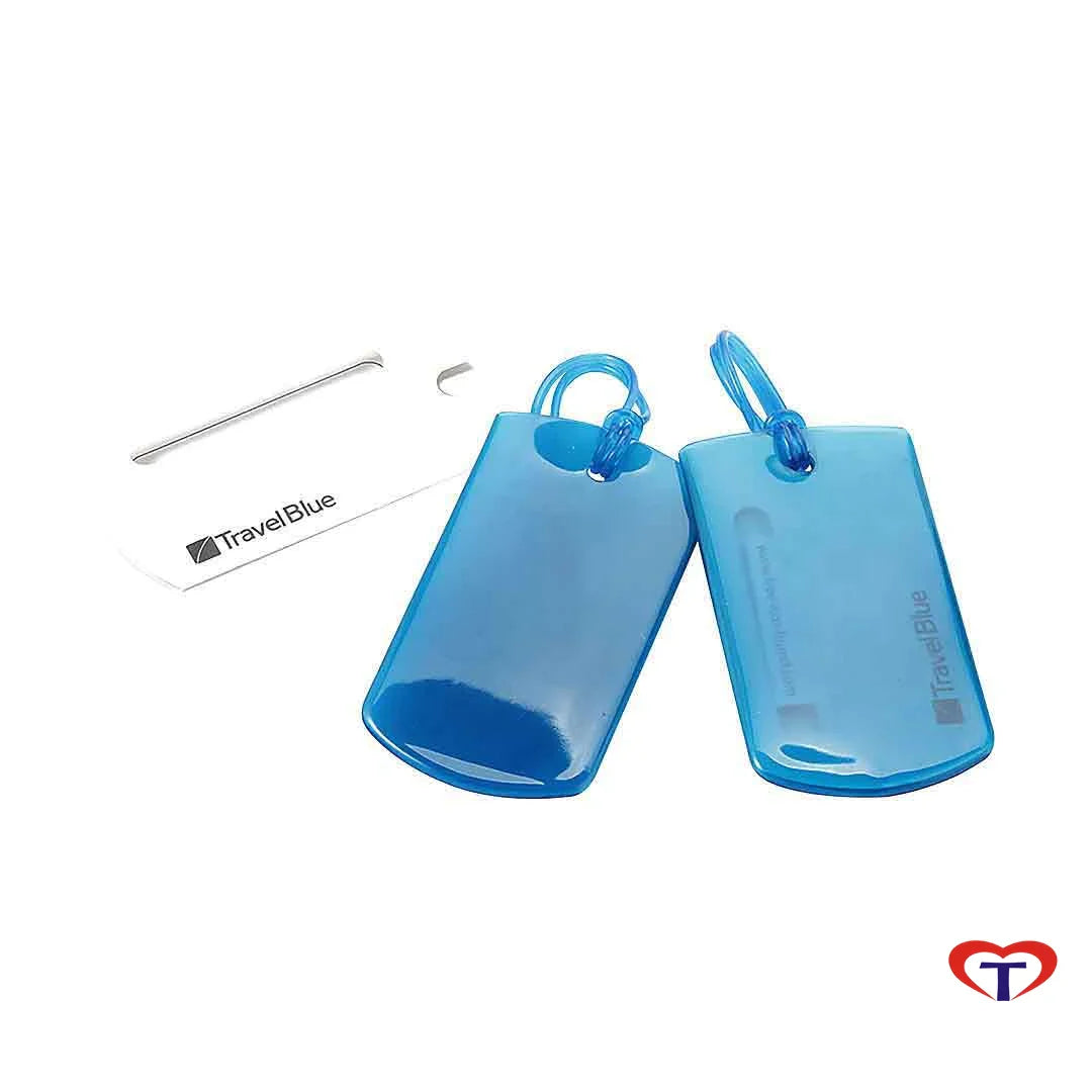 Etiqueta Travel Blue para Identificación de Equipaje