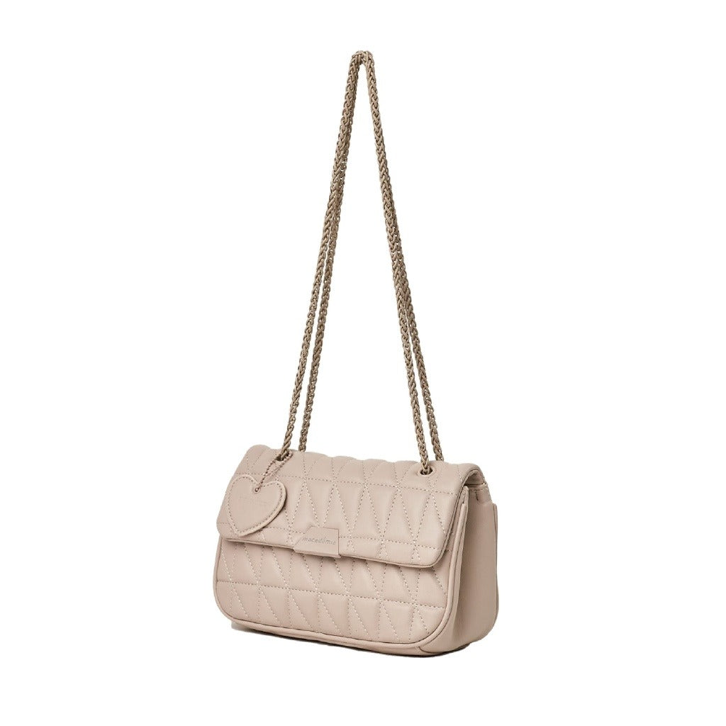 Bolsa Mini Bag Macadâmia Puffy em matelasse OFF WHITE