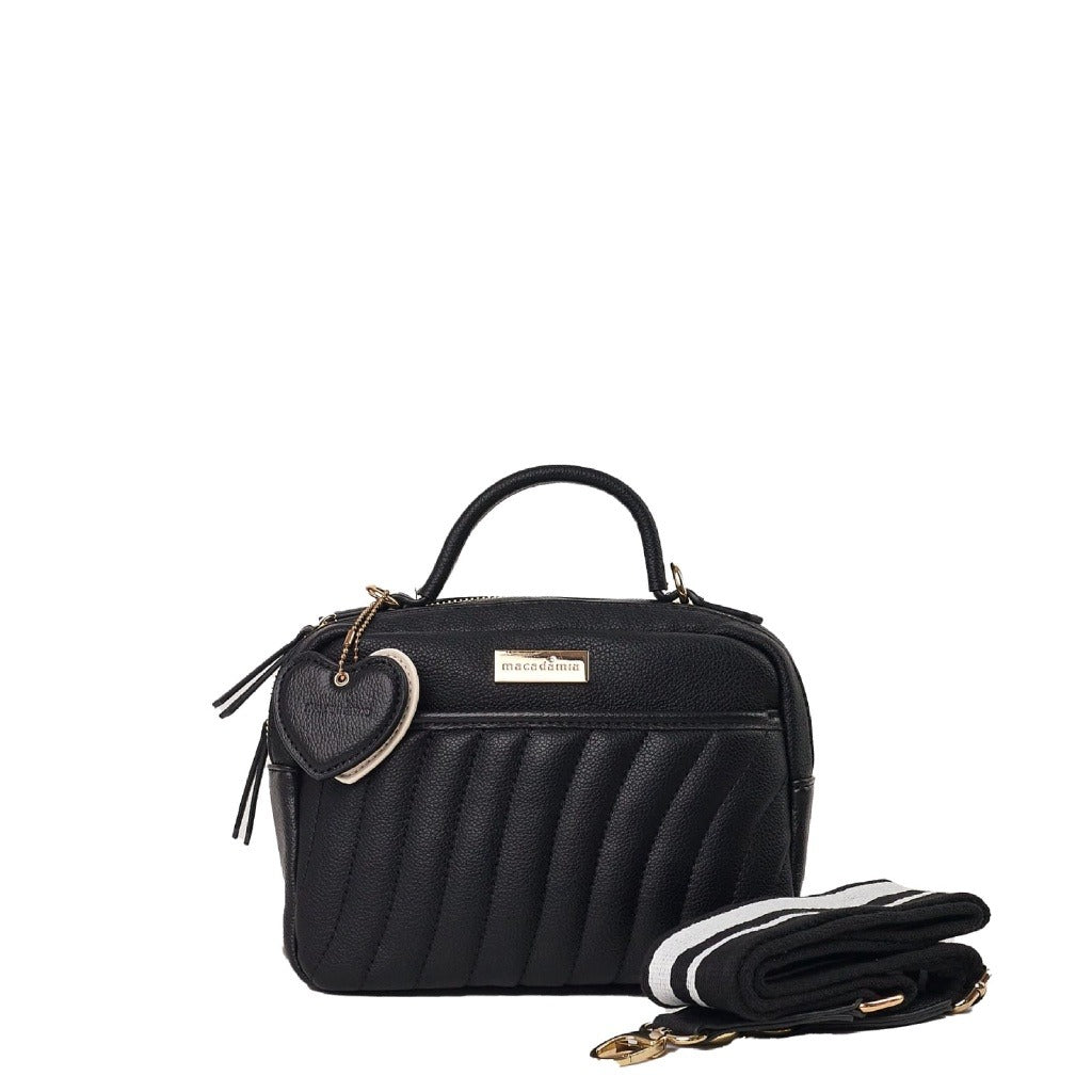 Bolsa tira colo Macadamia Preto