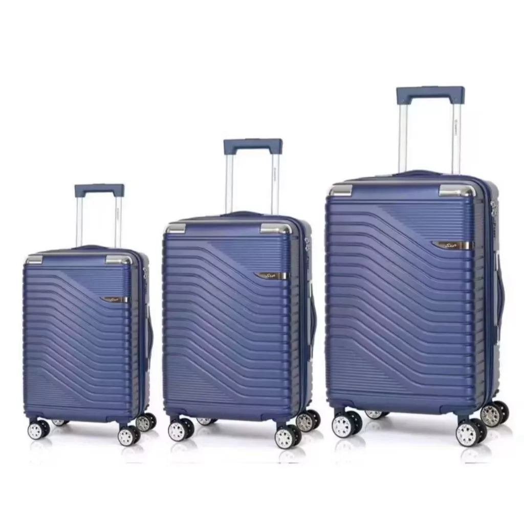Juego de 3 Maletas de Viaje Premium Ultra Resistentes – Cabina 10 kg, Mediana 23 kg y Grande 32 kg con Ruedas 360°