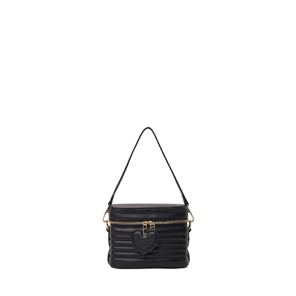Bolsa Mini Bag Macadamia tiracolo modelo formato caixinha compacta PRETO