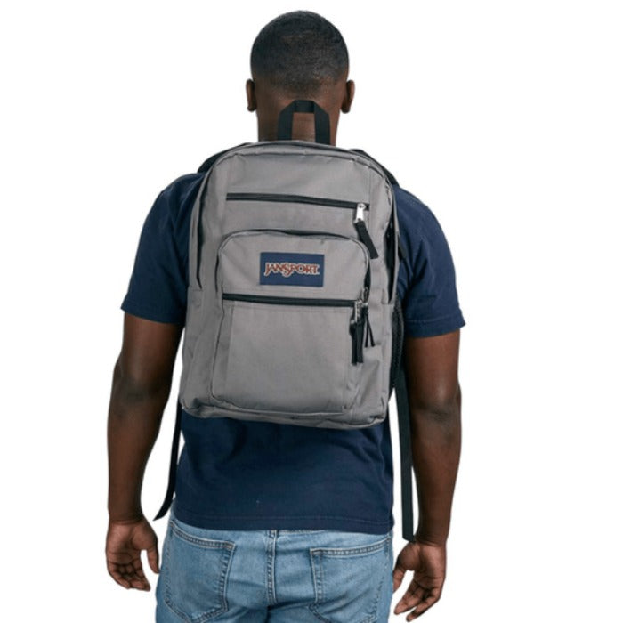 Mochila Jansport Big Student Grafite Cinza Poliester 600 Fios