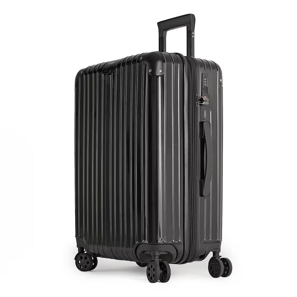 Kit de Viagem com 4 Peças ABS Policarbonato com Expansor Brasil Maloa Preto