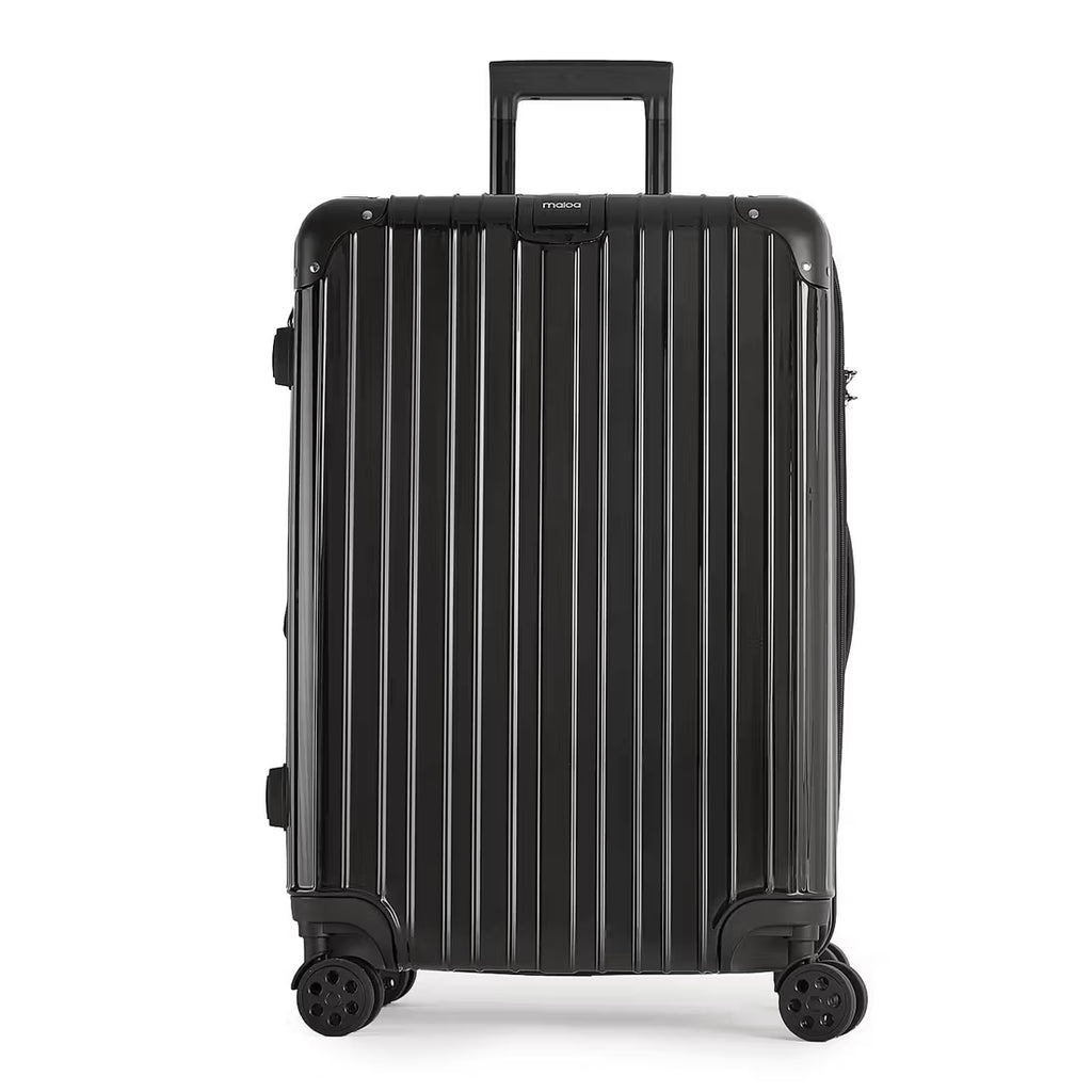 Kit de Viagem com 4 Peças ABS Policarbonato com Expansor Brasil Maloa Preto