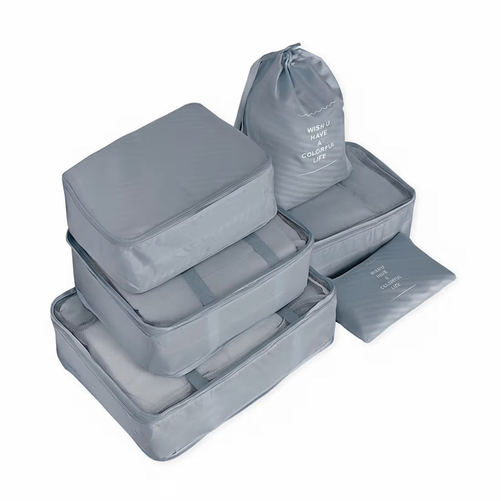 Kit Organizador de Maleta 6 Piezas con Cinta Colorful Life
