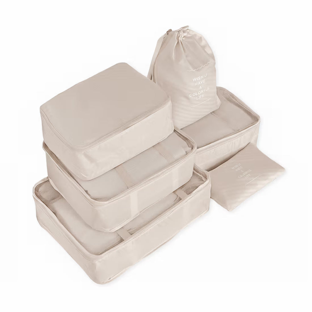 Kit Organizador de Maleta 6 Piezas con Cinta Colorful Life