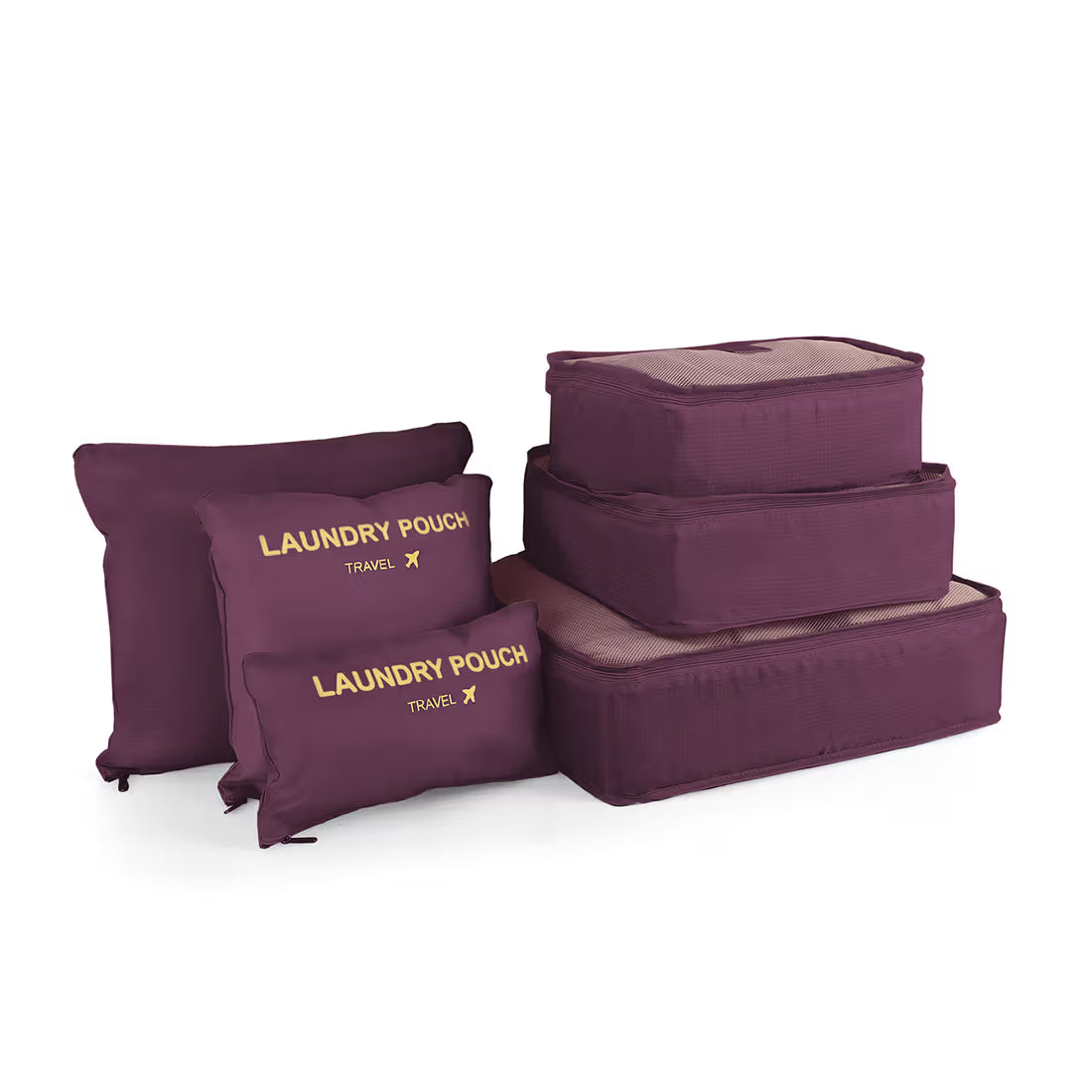 Kit Organizador de Mala 6 Peças Laundry Pouch