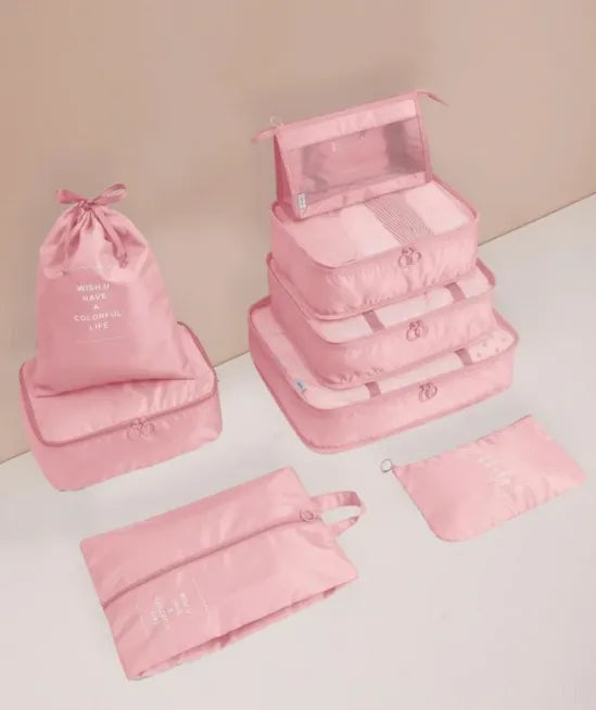 Kit Organizador de Maleta de 8 Piezas con Cinta