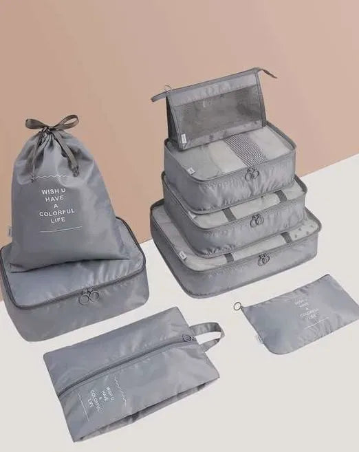 Kit Organizador de Maleta de 8 Piezas con Cinta
