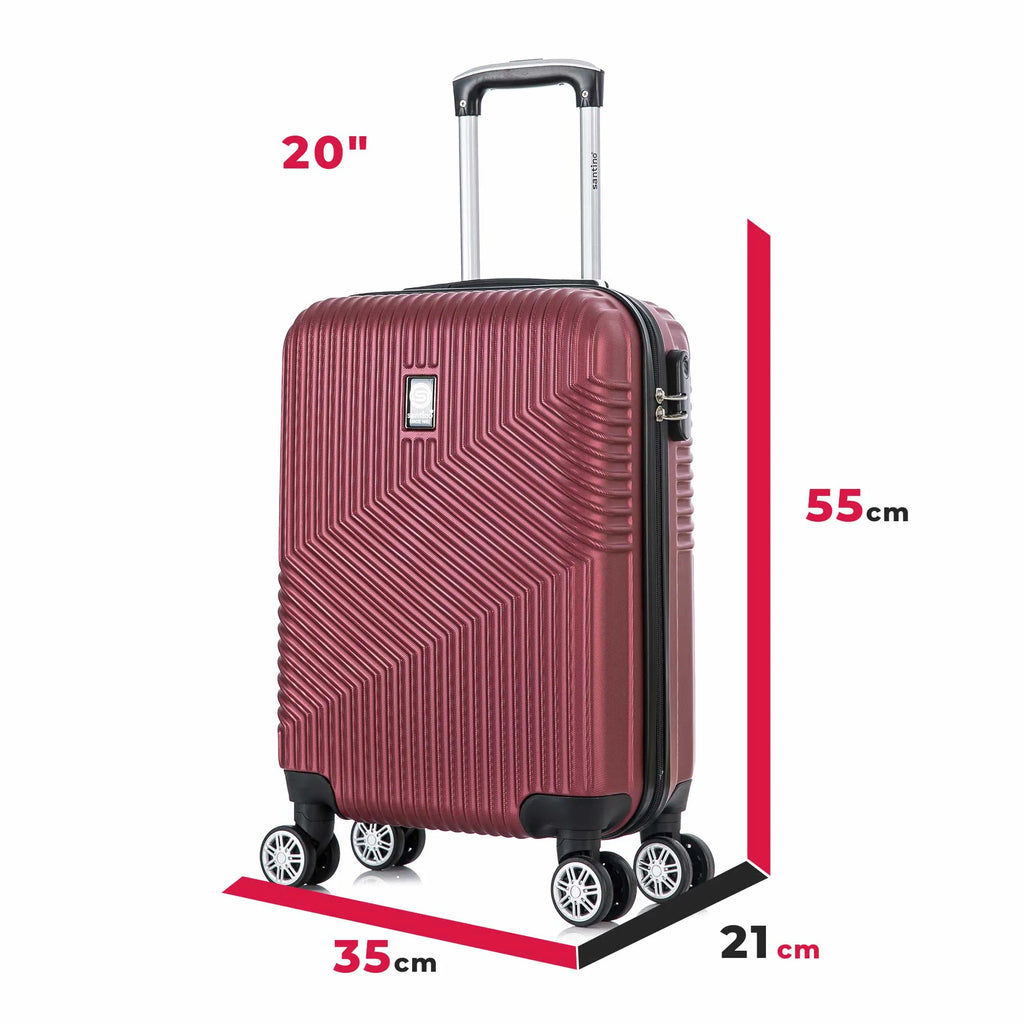 Maleta de Cabina Geometric 4 Ruedas 360° Santino