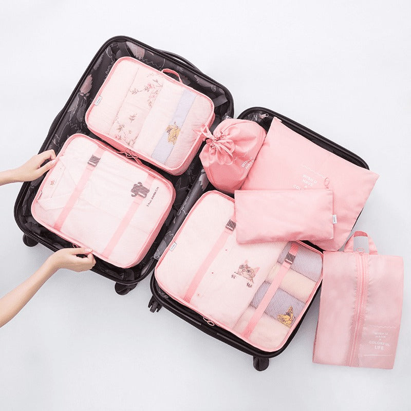 Kit de 7 Bolsas Organizadoras para Maleta de Viaje